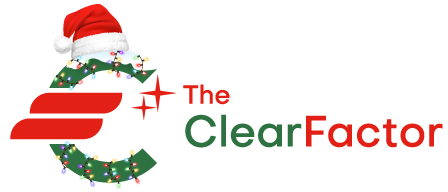 The Clear Factor Christmas logo