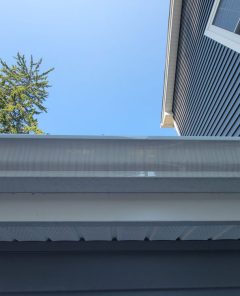 gutter of side of home
