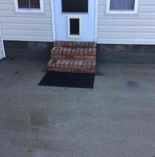 paver steps on home after cleaning